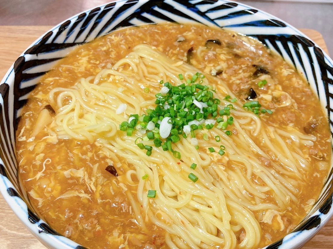 猪肉ピリ辛あんかけラーメン！